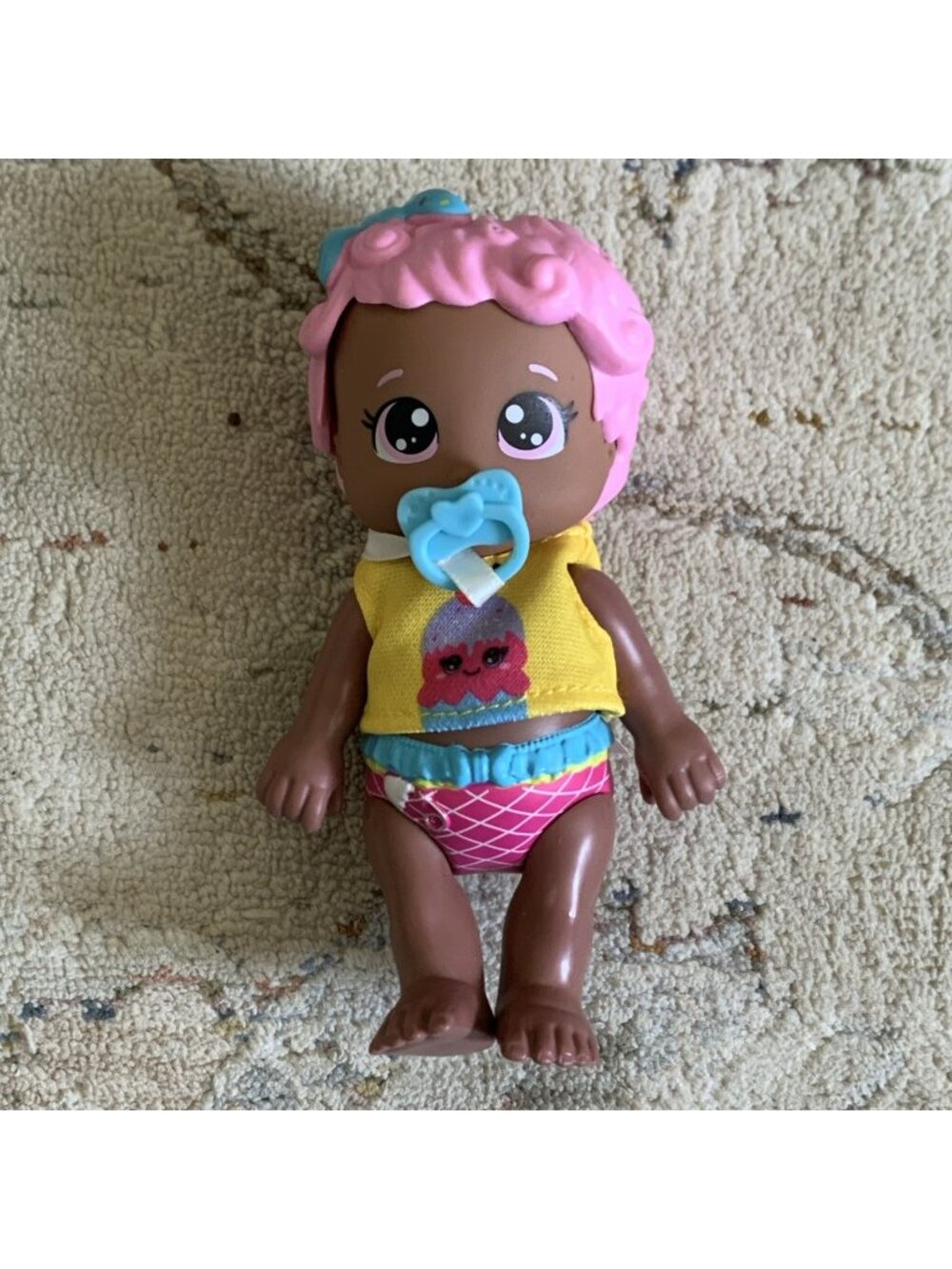 My Sweet Love Magical Color Changing Outfit Charm Doll Pink Hair 5" Mini Baby